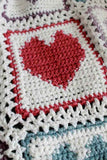 Scrap Hearts Afghan Crochet Pattern - Maggie's Crochet