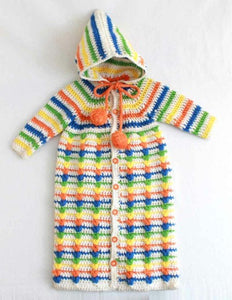 Puff Stitch Baby Bunting Crochet Pattern - Maggie's Crochet