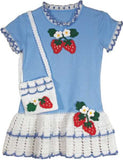 Strawberry T-Shirt Dress and Purse Crochet Pattern - Maggie's Crochet