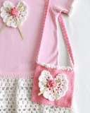 Rose T-Shirt Dress and Purse Crochet Pattern - Maggie's Crochet
