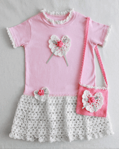 Rose T-Shirt Dress and Purse Crochet Pattern - Maggie's Crochet
