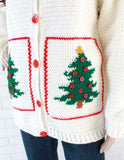 Christmas Tree Sweater Jacket Crochet Pattern - Maggie's Crochet