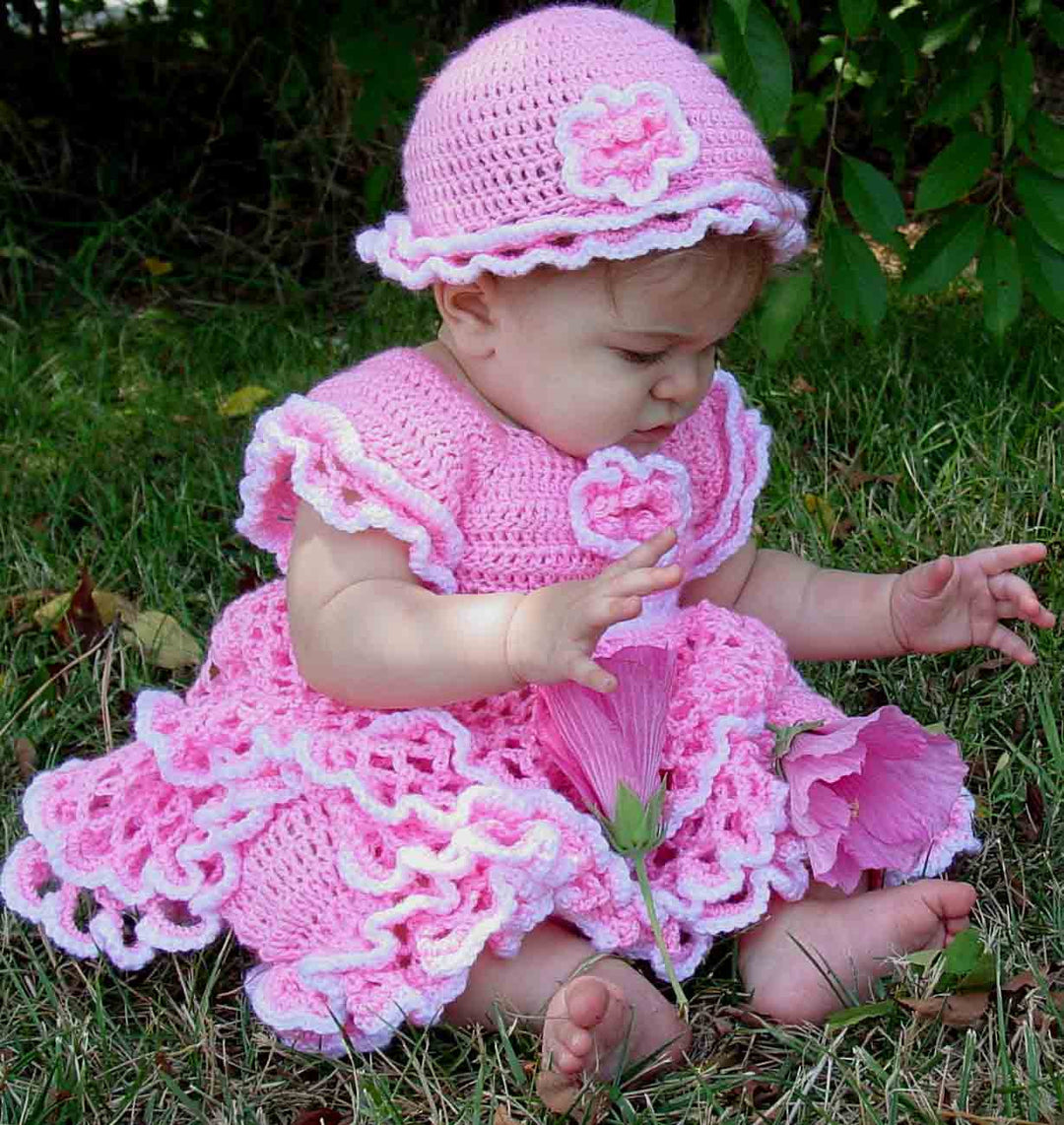 Savannah Ruffled Baby Set Crochet Pattern Savannah Ruffled Baby Set Crochet Pattern