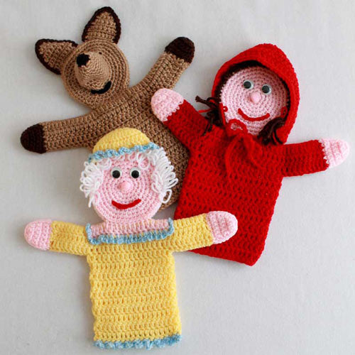 Storybook Puppets: Red Riding Hood Crochet Pattern - Maggie's Crochet