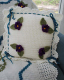 English Garden Afghan and Pillow Crochet Pattern - Maggie's Crochet