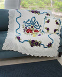 English Garden Afghan and Pillow Crochet Pattern - Maggie's Crochet