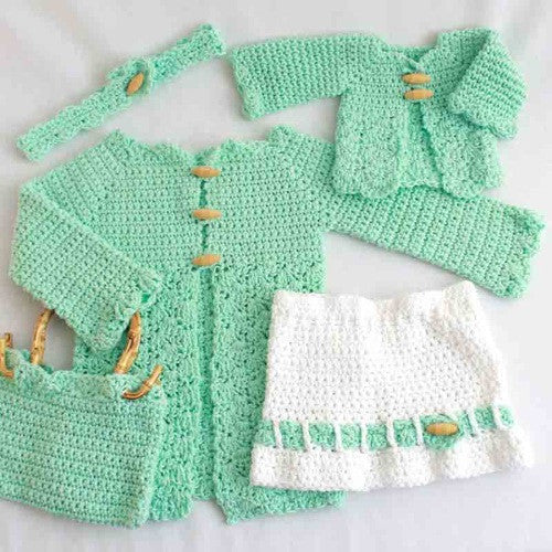 Little Miss and Doll Set Crochet Pattern– Maggie's Crochet