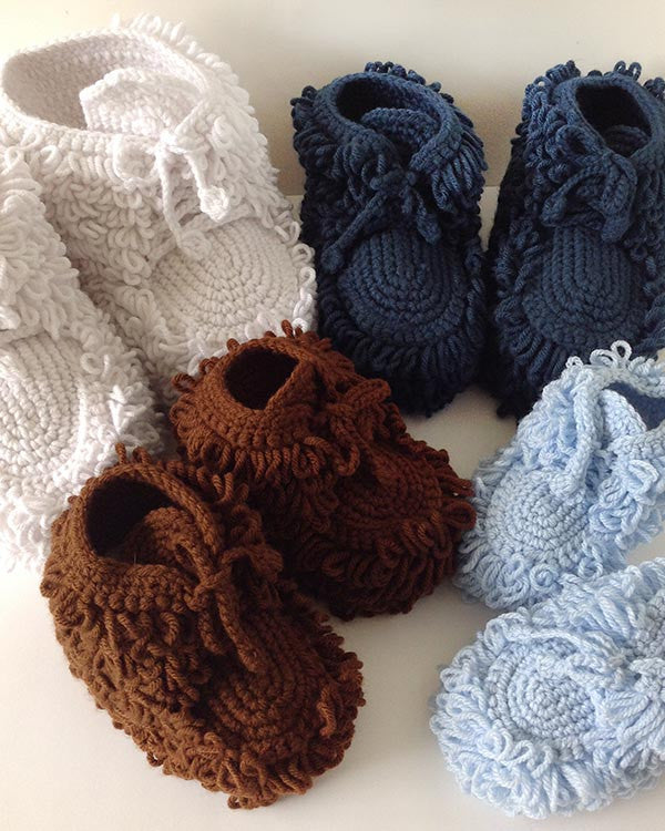 Mukluk Slippers Crochet Pattern - Maggie's Crochet