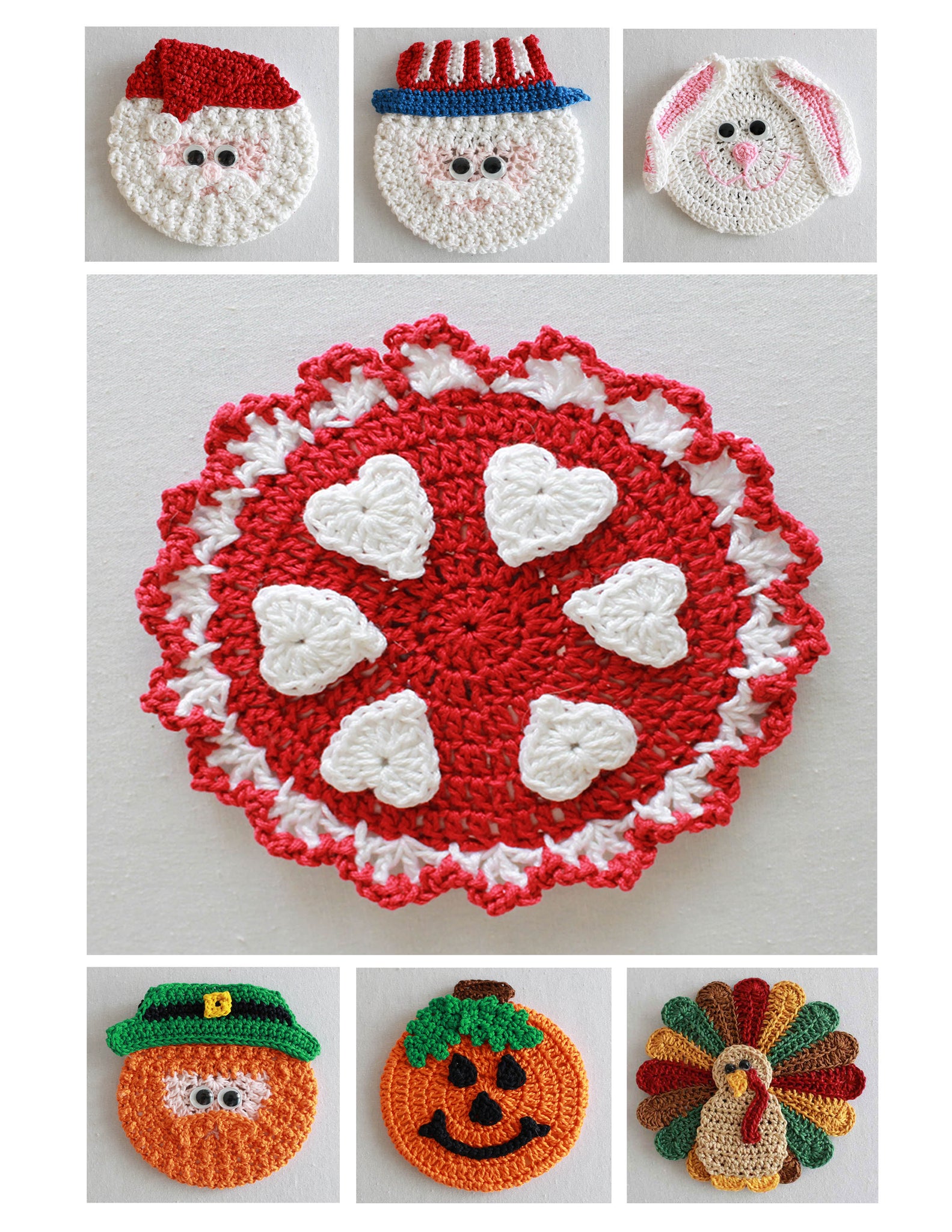 Holiday CD Coaster Crochet Patterns– Maggie's Crochet