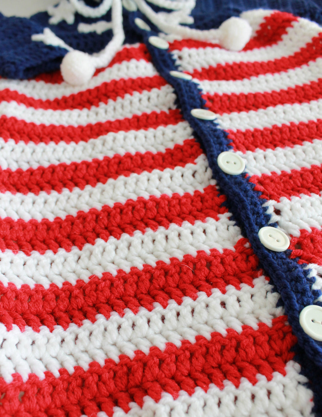 Patriotic Baby Bunting Crochet Pattern - Maggie's Crochet