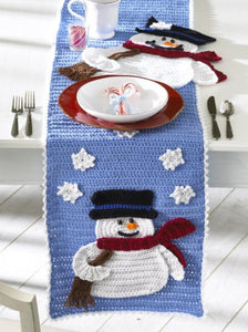 Frosty Fellows Table Runner Crochet Pattern - Maggie's Crochet