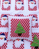 Santa Afghan Wall Hanging and Pillow Crochet Pattern - Maggie's Crochet