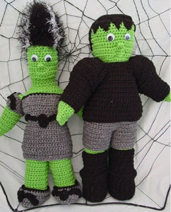 Frankenstein & Bride Crochet Pattern - Maggie's Crochet