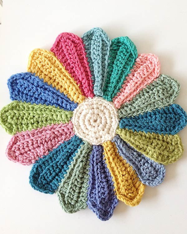 Scrap Fan Kitchen Set Crochet Pattern - Maggie's Crochet