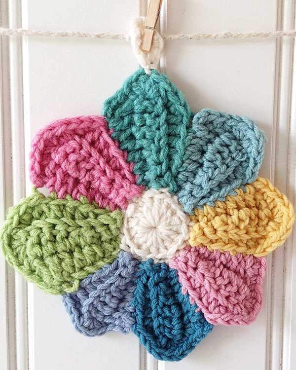 Scrap Fan Kitchen Set Crochet Pattern - Maggie's Crochet