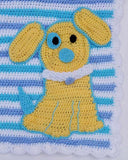 Ringo The Pup Afghan, Bib & Toy Crochet Pattern - Maggie's Crochet