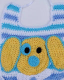 Ringo The Pup Afghan, Bib & Toy Crochet Pattern - Maggie's Crochet
