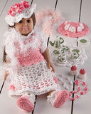 18" Doll Helena Has a Tea Party Crochet Pattern - Maggie's Crochet