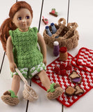 18" Doll Picnic Fun Set Crochet Pattern - Maggie's Crochet