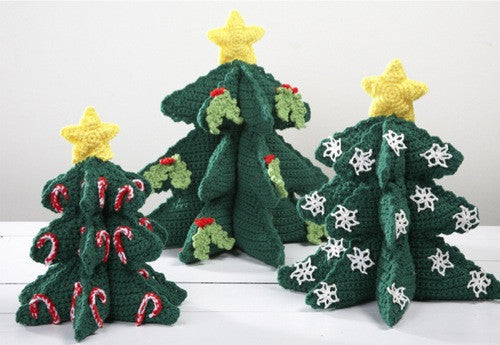 Soft Sculpture Christmas Trees Crochet Pattern - Maggie's Crochet