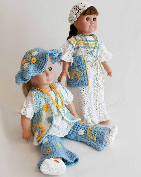 Crochet patterns for 18 top inch dolls