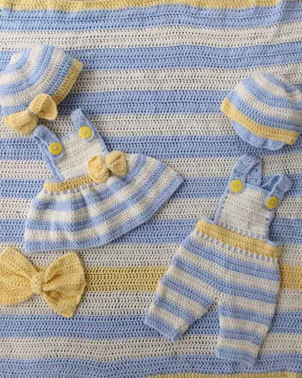 Lemon Drop Layette Crochet Pattern – Maggie's Crochet