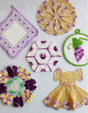 Vintage Purple Potholder Crochet Patterns - Maggie's Crochet