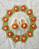 Retro Ripple Layette Crochet Pattern - Maggie's Crochet