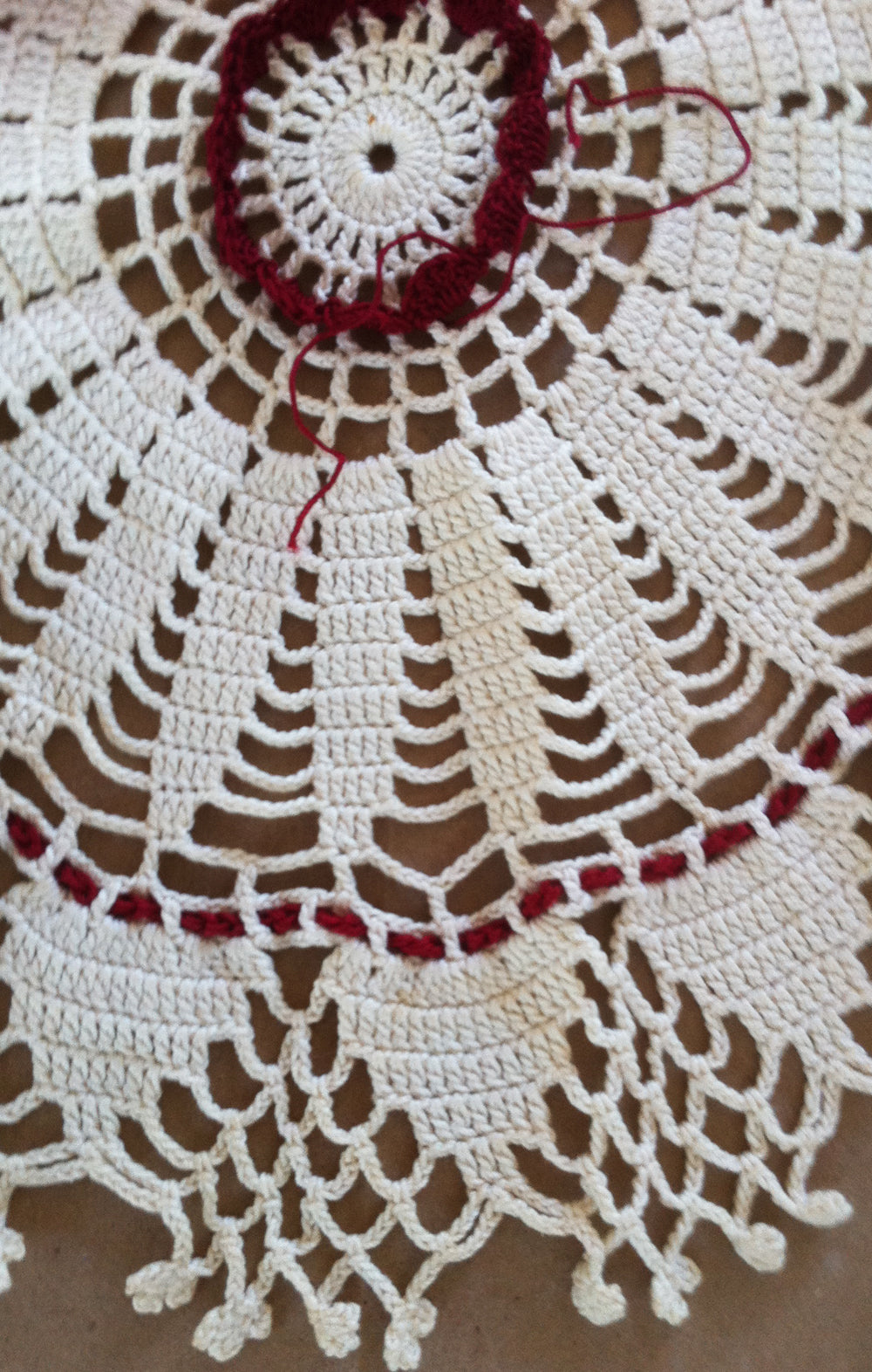 Vintage Redwork Home Décor Set Crochet Pattern – Maggie's Crochet