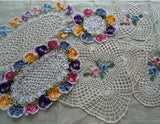 Variegated Doilies Crochet Pattern Set 1: Rose & Pansy - Maggie's Crochet