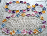 Variegated Doilies Crochet Pattern Set 1: Rose & Pansy - Maggie's Crochet