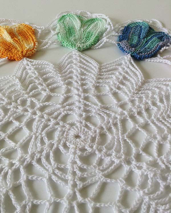 Vintage Variegated Tulip Doilies Set Crochet Pattern - Maggie's Crochet