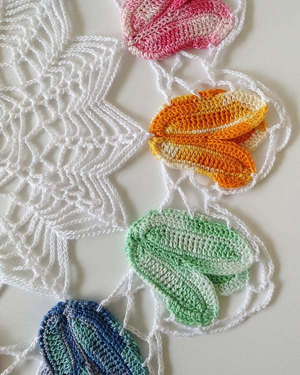 Vintage Variegated Tulip Doilies Set Crochet Pattern - Maggie's Crochet