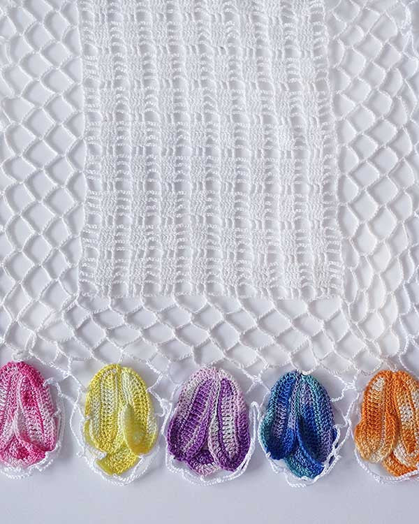 Vintage Variegated Tulip Doilies Set Crochet Pattern - Maggie's Crochet