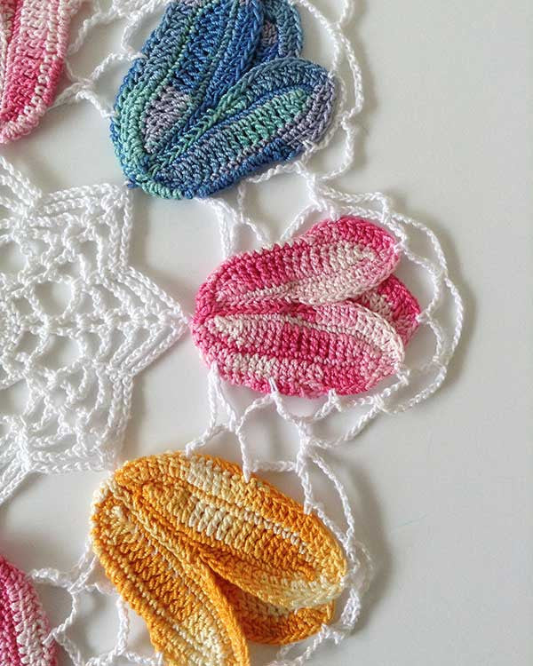 Vintage Variegated Tulip Doilies Set Crochet Pattern - Maggie's Crochet