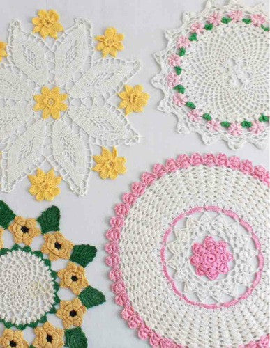 Vintage Floral Doilies: Set 1 Crochet Pattern - Maggie's Crochet