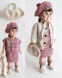 18" Doll Penelope Visits Piccadilly Circus Crochet Pattern - Maggie's Crochet