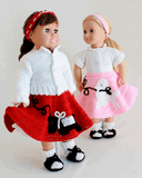 18" Doll At The Hop Crochet Pattern - Maggie's Crochet