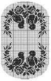 Vintage Filet Crochet Pattern Chair Back&Oval Doily Birds&Roses - Maggie's Crochet