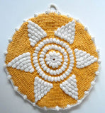 Vintage Blue & Yellow Potholder Crochet Patterns - Maggie's Crochet