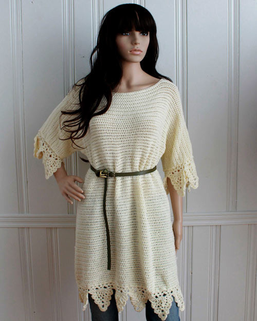 Easy Boat Neck Tunic Crochet Pattern - Maggie's Crochet