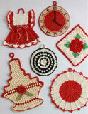 Premium Vintage Potholders - Set 2 Crochet Pattern - Maggie's Crochet