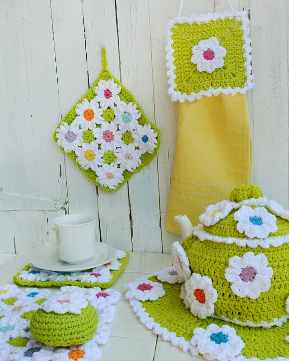 Floral Bliss Kitchen Set - Maggie's Crochet