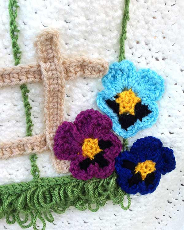 Field of Flowers Afghan & Pillow Set - Maggie's Crochet