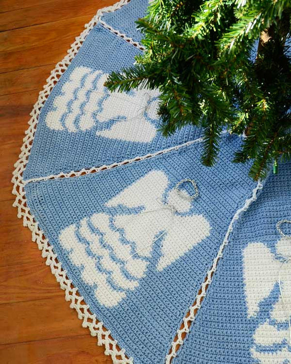 Heaven Sent Tree Skirt Crochet Pattern - Maggie's Crochet