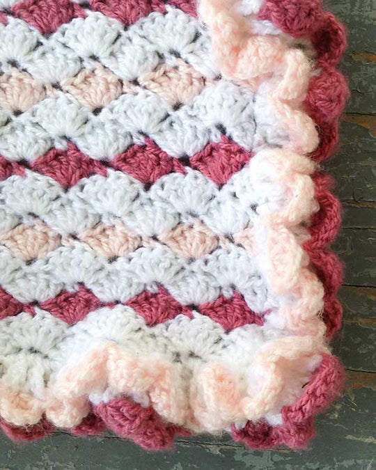 Ruffled Shell Afghan & Pillow Set Crochet Pattern – Maggie's Crochet