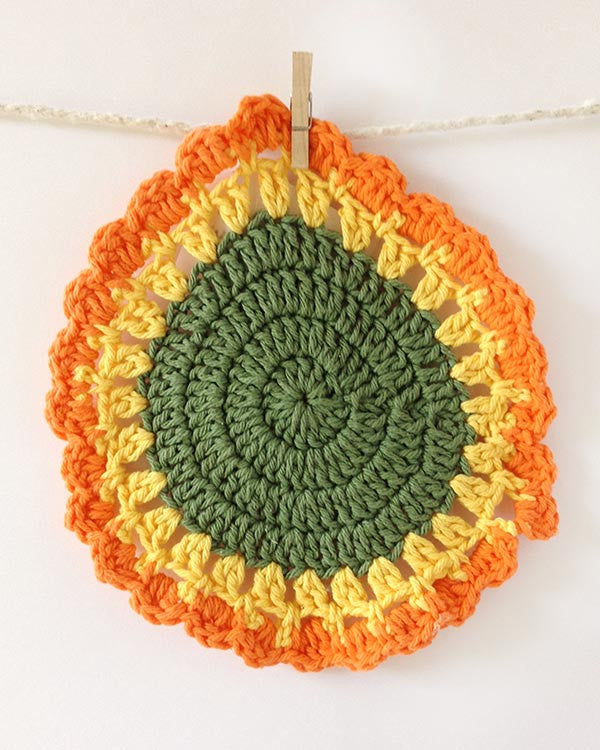 Orange Dishcloth Set Crochet Pattern – Maggie's Crochet orange-dishcloth-set-crochet-pattern-maggie-s-crochet