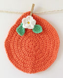 Orange Dishcloth Set Crochet Pattern - Maggie's Crochet
