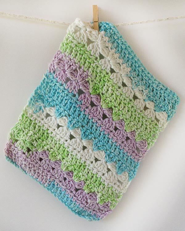 Stripes Dishcloth Set Crochet Pattern - Maggie's Crochet