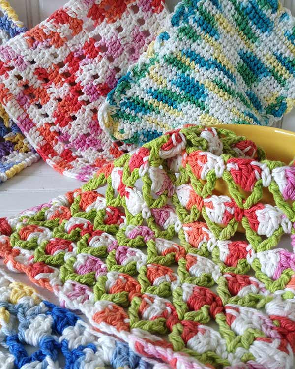 Seaside Dishcloths Set Crochet Pattern– Maggie's Crochet